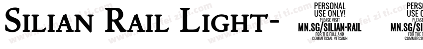 Silian Rail Light字体转换